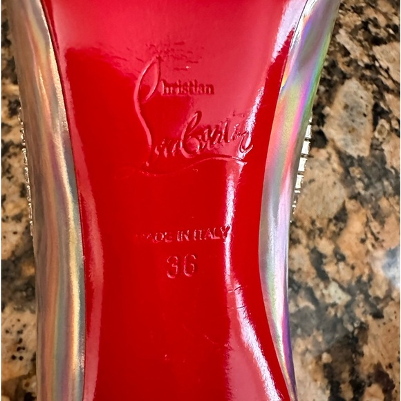 Christian Louboutin Chick Queen Iridescent Jewel Red Sole Pumps - Picture 8 of 8